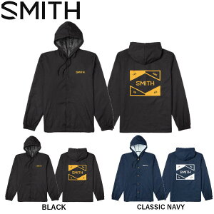 �ySMITH�z�X�~�X 2021-2022 HOODED COACHS JACKET �����Y �R�[�`�W���P�b�g �t�[�h�t�� �i�C�����W���P�b�g �E�C���h�u���[�J�[ �A�E�^�[ �X�m�[�{�[�h S/M/L/XL 2�J���[�y�����y�z