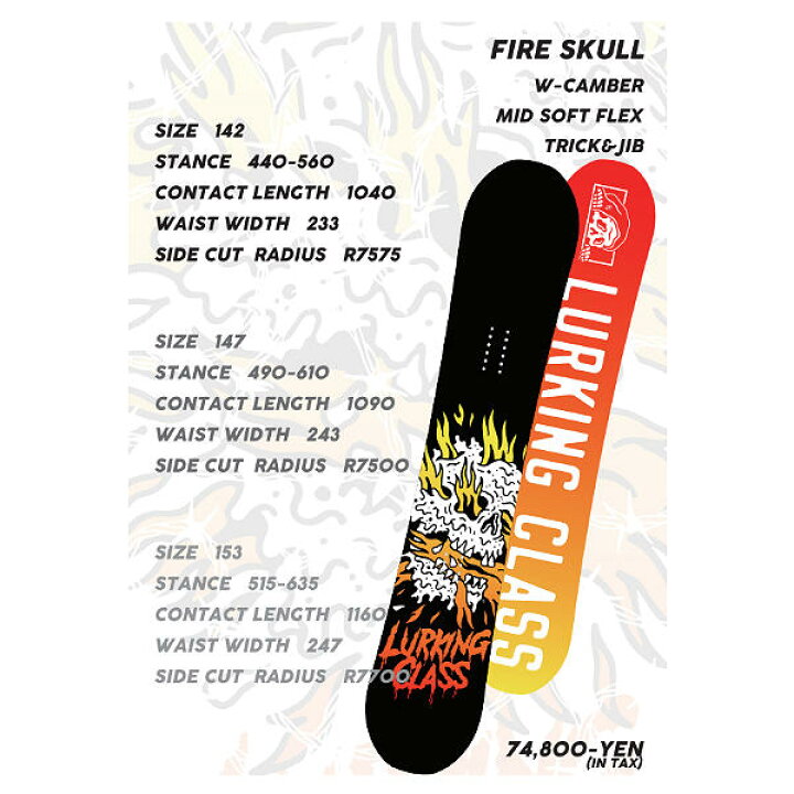 楽天市場】【LURKING CLASS】ラーキングクラス 2024/2025 FIRE SKULL 