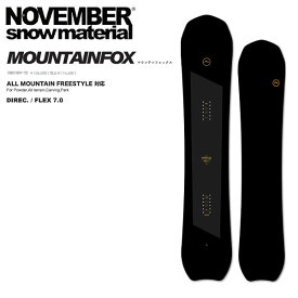 【特典あり】【NOVEMBER】2025/2026 ノーベンバー MOUNTAINFOX マウンテンフォックス フリーライド パウダー スノーボード 板 148/154/158【正規品】