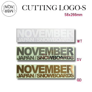 yNOVEMBERzm[xo[ CUTTING LOGO-S JbeBO XebJ[ V[ Xm[{[h Xm{[ 58mmx266mm 3J[