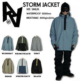 【AA HARD WEAR】ダブルエーハードウェア 2021/2022 STORM JACKET メンズ スノージャケット アウター スノーウェア スノーボード S/M/L/XL 6カラー【あす楽対応】