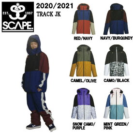 【SCAPE】エスケープ 2020-2021 TRACK トラックジャケット メンズ スノージャケット アウター スノーウェア スノーボード S/M/L/XL 6カラー