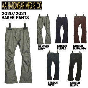 yAA HARD WEARz_uG[n[hEFA 2020-2021 BAKER PANTS fB[X Xm[pc {gX Xm[EFA Xm[{[h S/M/L/XL 5J[
