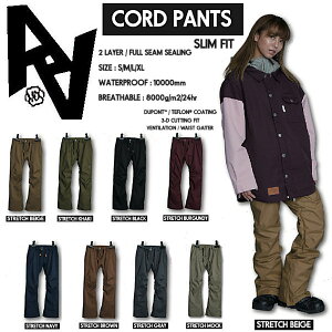 yAA HARD WEARz_uG[n[hEFA 2021-2022 CORD PANTS fB[X Xm[pc Xm[EFA Xm[{[h S/M/L/XL 8J[