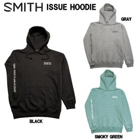 【SMITH】スミス 2023/2024 ISSUE HOODIE ユニセックス ロゴ フーディー パーカー スノーボード アウトドア キャンプ スノボー M/L/XL BLACK/GRAY/SMOKY GREEN 【正規品】【あす楽】
