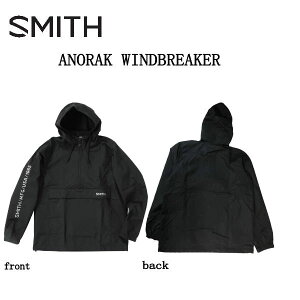 �ySMITH�z�X�~�X ANORAK WINDBREAKER �����Y �X�|�[�c �W���P�b�g �E�B���h�u���[�J�[ �X�m�[�{�[�h �E�B���^�[�X�|�[�c �L�����v �A�E�g�h�A S/M/L/XL �u���b�N �y���K�i�z