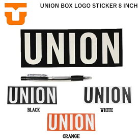 【UNION】2021/2022 ユニオン BOX LOGO STICKER ボックスロゴ ステッカー シール スノーボード 小物 アクセサリー 8インチ 3カラー【正規品】