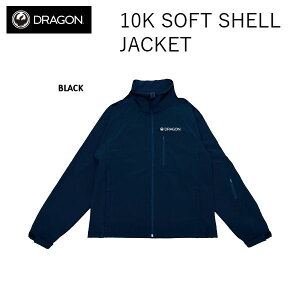 �yDRAGON�z�h���S�� 2022/2023 10K SOFT SHELL JACKET �\�t�g�V�F�� �v���I�[�o�[ ���� �X�m�[�{�[�h �X�P�[�g�{�[�h S/M/L/XL BLACK�y���K�i�z�y�����y�Ή��z
