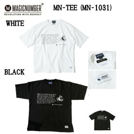 【MAGIC NUMBER×NOMADIK】マジックナンバー ノマディック コレボレーション Tシャツ TEE 2022春夏 アウトドア スノーボード スケートボード M/L/XL WHITE/BLACK【あす楽対応】