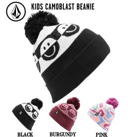 【VOLCOM】ボルコム 2024/2025 Kids Camoblast Beanie キッズ ニット帽 帽子 ビーニー スノーボード スノボ スキー 子ども 子供 3カラー【正規品】