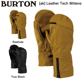 【BURTON】2023/2024 [ak] Leather Tech Mittens メンズ スノーグローブ ミトン 手袋 スノーウェア スノーボード スキー S/M/L 2カラー【正規品】【あす楽対応】