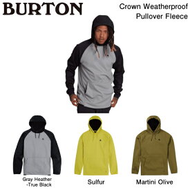 【BURTON】2023/2024 Mens Crown Weatherproof Pullover Fleece メンズ パーカー 長袖トップス 耐水 スノーボード スキー M/L/XL 3カラー【正規品】【あす楽対応】