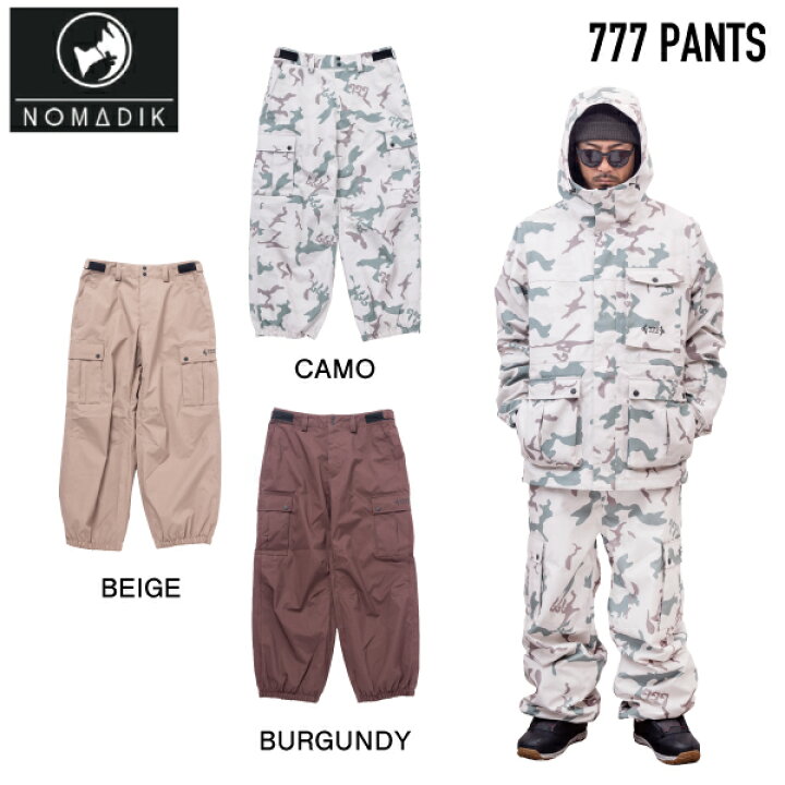 楽天市場】【特典あり】【NOMADIK】2023/2024 ノマディック 777 PANTS 