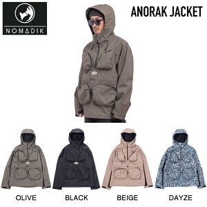 �yNOMADIK�z�m�}�f�B�b�N ANORAK JACKET �����Y �X�m�[�W���P�b�g �X�m�[�E�F�A �g�b�v�X �A�E�^�[ �X�m�[�{�[�h �X�L�[ �A�E�g�h�A �h�� �L�����v M/L/XL/XXL 4�J���[�y���K�i�z