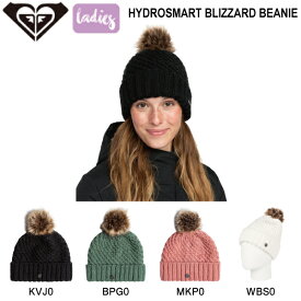 【ROXY】ロキシー 2023/2024 HYDROSMART BLIZZARD BEANIE レディース ニット帽 ビーニー 帽子 ぽんぽん スノーボード スキー 4カラー【正規品】【あす楽対応】