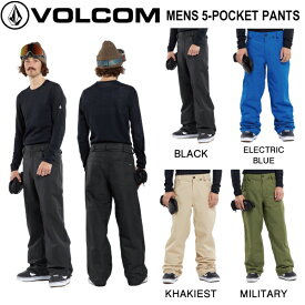 【VOLCOM】ボルコム MENS 5-POCKET PANTS メンズ スノーパンツ スノーウェア ボトムス ズボン スノボー スノーボード スキー アウトドア ウィンタースポーツ S/M/L/XL 4カラー【正規品】
