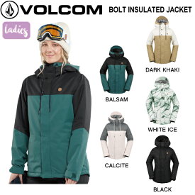 【VOLCOM】ボルコム WOMENS BOLT INSULATED JACKET レディース スノージャケット スノーウェア トップス アウター スノーボード スキー アウトドア 防寒 キャンプ S/M/L 5カラー【正規品】