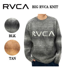 【RVCA】ルーカ 2024秋冬 メンズ BIG RVCA KNIT ニット 長袖トップス ストリート キャンプ アウトドア スケボー スノボ スノーボード M/L/XL 2カラー【正規品】