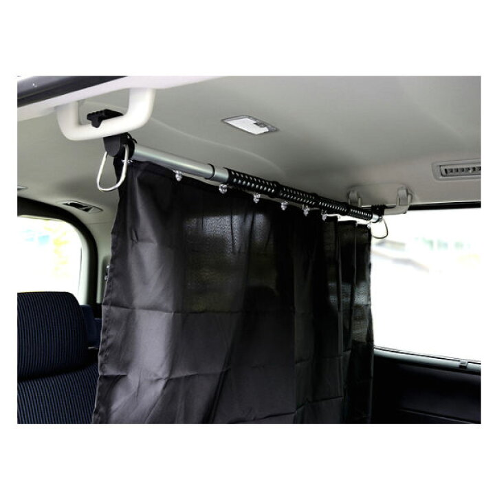 楽天市場 Cretom クレトム かんたんカーテン インテリアバー専用 仮眠 着替え 車内キャリア 車 インテリア アウトドア キャンプ あす楽対応 Surf Snow ５４ｔｉｄｅ