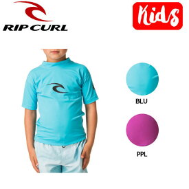 【RIP CURL】リップカール 2019春夏 Grom Corpo Long Sleeve キッズ ラッシュガード 半袖 海水浴 プール 90cm 100cm 110cm 120cm 2カラー