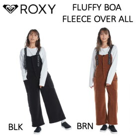 【ROXY】ロキシー 2021秋冬 FLUFFY レディース フリース素材 オーバーオール つなぎ キャンプ アウトドア 海 サーフ あたたかい フロントジップ S/M/L 2カラー【正規品】