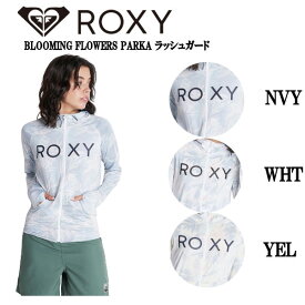 【ROXY】ロキシー 2022春夏 BLOOMING FLOWERS PARKA ラッシュガード 吸汗速乾素材 UV CUT サーフィン フィットネス ヨガ アウトドア スケートボード キャンプ S/M/L 正規品