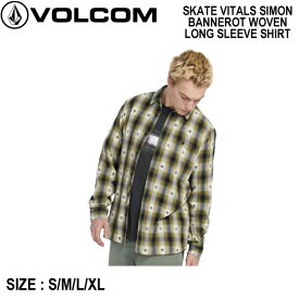 【VOLCOM】ボルコム 2023秋冬 SKATE VITALS SIMON BANNEROT WOVEN LONG SLEEVE SHIRT メンズ 長袖シャツ チェックシャツ トップス カジュアル アウトドア S/M/L/XL【正規品】