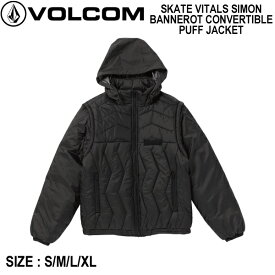 【VOLCOM】ボルコム 2023秋冬 SKATE VITALS SIMON BANNEROT CONVERTIBLE PUFF JACKET メンズ ジャケット ベスト アウター トップス 3WAY 耐水 防水 アウトドア スケボー S/M/L/XL【正規品】