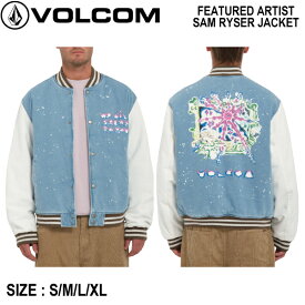 【VOLCOM】ボルコム 2023秋冬 FEATURED ARTIST SAM RYSER JACKET メンズ デニムテディジャケット アウター トップス アウトドア スケボー S/M/L/XL【正規品】