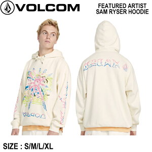 �yVOLCOM�z�{���R�� FEATURED ARTIST SAM RYSER HOODIE �����Y �v���I�[�o�[�p�[�J�[ �t�[�h �g�b�v�X ���� �X�P�[�g�{�[�h �A�E�g�h�A �X�g���[�g �L�����v S/M/L/XL�y���K�i�z