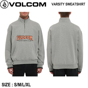 �yVOLCOM�z�{���R�� VARSITY SWEATSHIRT �����Y ���b�N�l�b�N �W�b�v�A�b�v�g���[�i�[ �����g�b�v�X �X�P�[�g�{�[�h �A�E�g�h�A �X�P�{�[ S/M/L/XL�y���K�i�z