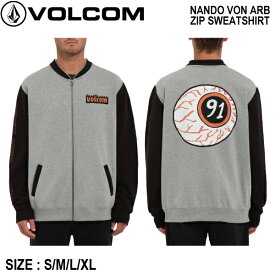 【VOLCOM】ボルコム 2023秋冬 NANDO VON ARB ZIP SWEATSHIRT メンズ スウェットジャケット 薄手 アウター トップス アウトドア スケボー S/M/L/XL【正規品】