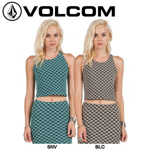 �yVOLCOM�z�{���R�� UP NEXT HALTER ���f�B�[�X �^���N�g�b�v �m�[�X���[�u �g�b�v�X �N���b�v�h�g�b�v �j�b�g�f�� �t�B�b�g ���Ȃ� �􉽊w�͗l ���m�O���� XS/S/M 2�J���[�y���K�i�z