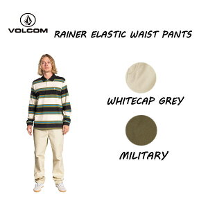 �yVOLCOM�z�{���R�� RAINER ELASTIC WAIST PANTS �����Y ���Y�{�� �{�g���X �����O�p���c �X�P�[�g�{�[�h �X�g���[�g �A�E�g�h�A �L�����v S/M/L/XL 2�J���[�y���K�i�z