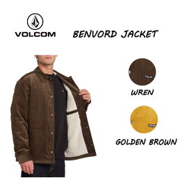 【VOLCOM】ボルコム 2021秋冬 BENVORD JACKET メンズ ジャケット スノーボード スケートボード サーフィン S/M/L/XL 2カラー【正規品】【あす楽対応】