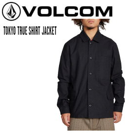 【VOLCOM】ボルコム 2022秋冬 TOKYO TRUE SHIRT JACKET メンズ シャツ ジャケット 長袖 ボタン アウター M/L/XL ブラック【正規品】【あす楽対応】