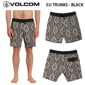 【VOLCOM】ボルコム 2022春夏 EU TRUNKS - BLACK メンズ水着 トランクス ショーツ サーフィン スケートボード S/M/L/XL【正規品】【あす楽】