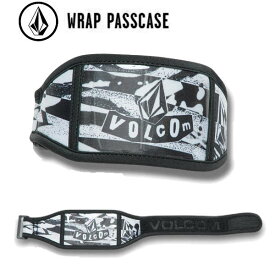 【VOLCOM】ボルコム 2024/2025 Wrap Passcase パスケース チケットケース スノーボード スノボ スキー ウインタースポーツ BLACK WHITE【正規品】