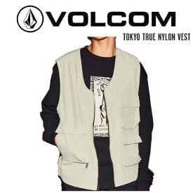 【VOLCOM】ボルコム 2023春夏 TOKYO TRUE NYLON VEST メンズ ナイロンベスト ジップ スケートボード サーフィン アウトドア M/L【正規品】