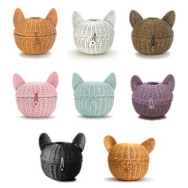 ラタンねこロール シンシアジャパン SC-26 猫雑貨 ラタン猫ロール