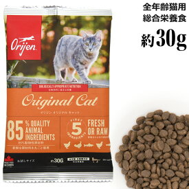 オリジン オリジナル キャット お試しサイズ 約30g (20316) サンプル Orijen 全年齢猫用 総合栄養食 ドライフード 旧キャット&キティ