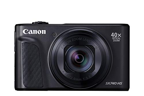 Canon コンパクトデジタルカメラ PowerShot SX740 HS ブラック 光学40倍ズーム 4K動画 Wi-Fi対応 PSSX740HSBK