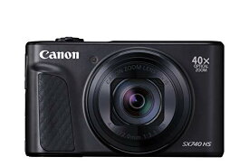 【あす楽　送料無料】Canon コンパクトデジタルカメラ PowerShot SX740 HS ブラック 光学40倍ズーム/4K動画/Wi-Fi対応 PSSX740HSBK