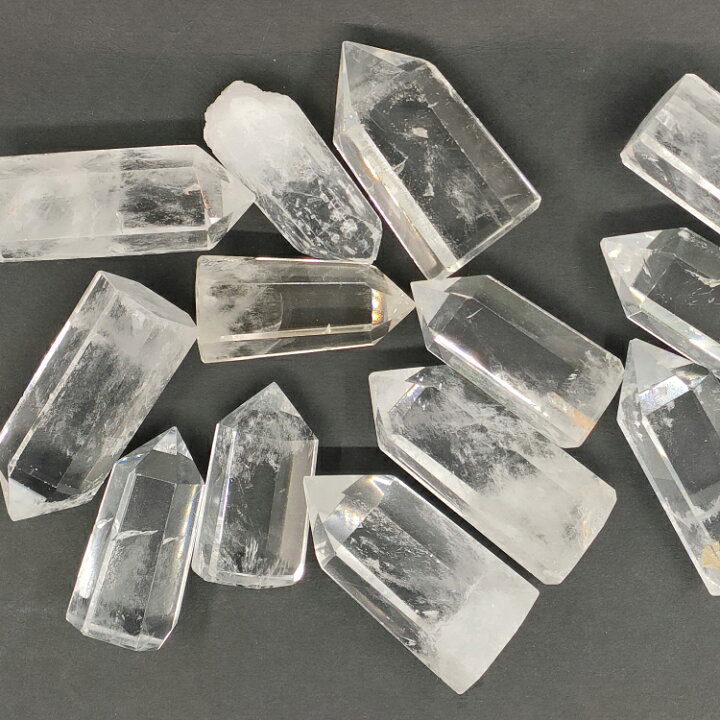 楽天市場】水晶 ポイント 2個セット単品 天然白水晶 パワーストーン 