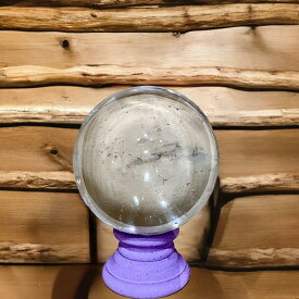 天然 水晶玉 直径 約70mm 丸玉 インスタ 撮影用にも最適なサイズの綺麗な水晶玉 パワーストーン 水晶 風水 占い 浄化 小道具 お守り きれい 透明 クラスター・雲・インクルージョン（内包物）あり 玄関 置物 置き物 インテリア
