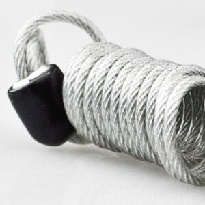 【在庫限り】スパイラルコイル 伸縮タイプ シルバー リマインダーケーブル 36個 セット まとめ売り 自転車 バイク 釣り アウトドア キャンプ 登山【在庫処分】