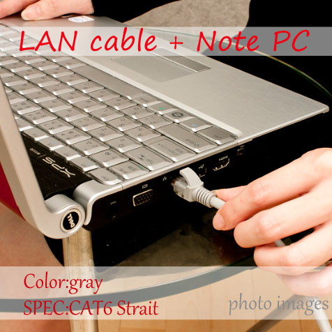 LANケーブル ランケーブル フラットLANケーブル ホワイト シールドコネクタ採用 ストレート 5m エンハンスド カテゴリー6（cat6e）  マミコム | マミーショップ