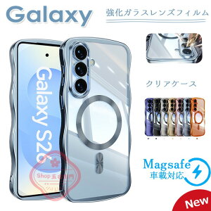 Galaxy S26 Ultra �N���A�P�[�X �����Y�t�B������Magsafe�[�d�Ή� �ϏՌ� Galaxy S25 S26 Ultra �ی�P�[�X ���C�����X�[�d�Ή� ���b�L���H ���˂��� S24 Ultra �����P�[�X �M�����N�V�[ S24 FE �J�o�[ S26 ��