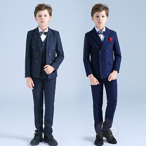 6点セット 入学式 スーツ 子供 スーツ 男の子 フォーマル キッズスーツ フォーマルスーツ 5点セット 子供スーツ ネクタイ シャツ スーツセット 子供服 礼服 児童 結婚 ストライプ柄 入学式 卒