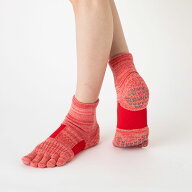 knitido FIVE マーブル ロークルー [110515] S/M 23-25cm 25-27cm ラン エアークッション ニッティド ラ…